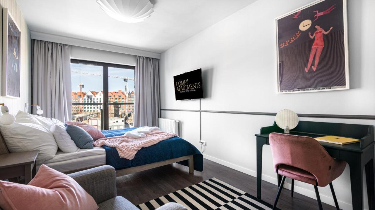 Waterlane W Oknami Na Rzeke - Marina View - Comfy Apartments Gdańsk Zewnętrze zdjęcie